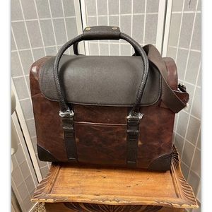 MDL, unisex, bag, Duffle style, black/brown, new.: